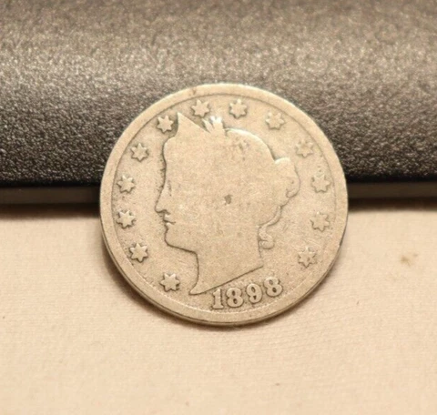 1898 US Liberty V Nickel 5c G Cover