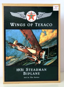 Wings of Texaco✪ 1931 Stearman Biplane✪ 3er de la serie✪ Nuevo en caja 1995 - Imagen 1 de 7