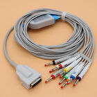 Compatible Burdick 10Leads ECG EKG Cable for Atria 3100 6100 3000 Banana4.0 AHA