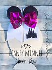 Minnie Mouse cheer bow, Disney, Magic Kingdom, hair clip, cheer bow, big bow