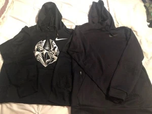 NIKE Adult Size Small Football Black Hoodie and Black Hoodie - Picture 1 of 6