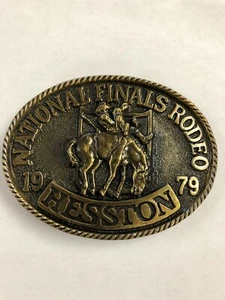 Hebilla de cinturón para adultos Hesston National Finals Rodeo 1979 - Imagen 1 de 1