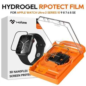 Screen Protector for Apple Watch Ultra 2 49MM Series 10 9 8 7 42/45/46 w/ Tool - Picture 1 of 13