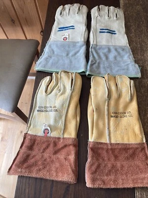 Guantes De Colección Con-Edison Usados por Magid Glove EE. UU.-2 pares Foto 1 de 4