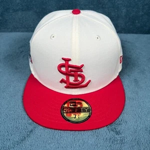 New Era 59Fifty St. Louis Cardinals Stone/Red Icon Color Pack Fitted Hat 7 3/4 - Picture 1 of 7