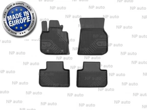 NEW LHD BLACK RUBBER FLOOR MATS CAR LINERS ALL WEATHER FOR BMW X3 G01 2018- - Picture 1 of 4