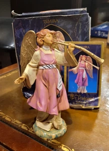 Neu Temira Engel mit Trompete - Fontaninni Collectors Club Weihnachtskrippe 5 Zoll - Bild 1 von 13