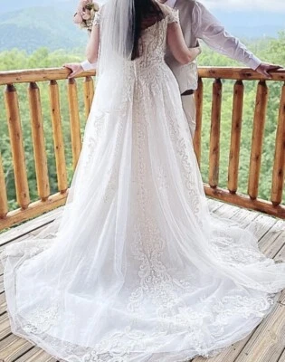 Vestido de novia Allure Bridals estilo #: 9619 talla 20, sin alteraciones. Foto 1 de 4