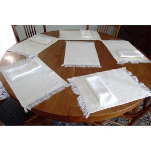 VM340LVintage Rare hand-woven by Robinson Weavers, Canada 5 piece place mat and - Picture 1 of 9