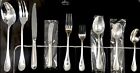 WOW-80PCs CHRISTOFLE PERLES FRENCH STERLING SILVER FLATWARE SET. NO MONO.LARGEST
