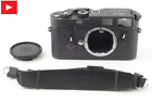 Near Mint And And W Strap Leica M4 Black Chrome Rangefinder Body Leitz From Japan