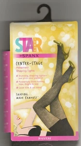 SPANX Star Power schwarze formende Strumpfhose Jugendstil gemustert Gr. E 2X - siehe Tabelle - Bild 1 von 4