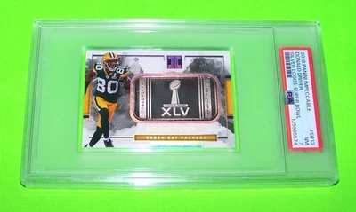 2018 Impeccable Donald Driver 1oz Silver Bar Card 5/15 Packers Super Bowl  PSA - Image 1 of 4