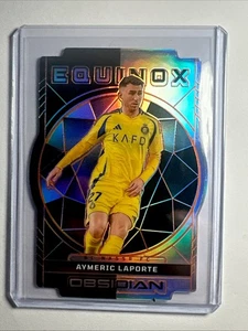 2024-25 PANINI OBSIDIAN SOCCER AYMERIC LAPORTE EQUINOX ETCH /75 #16 - Picture 1 of 2