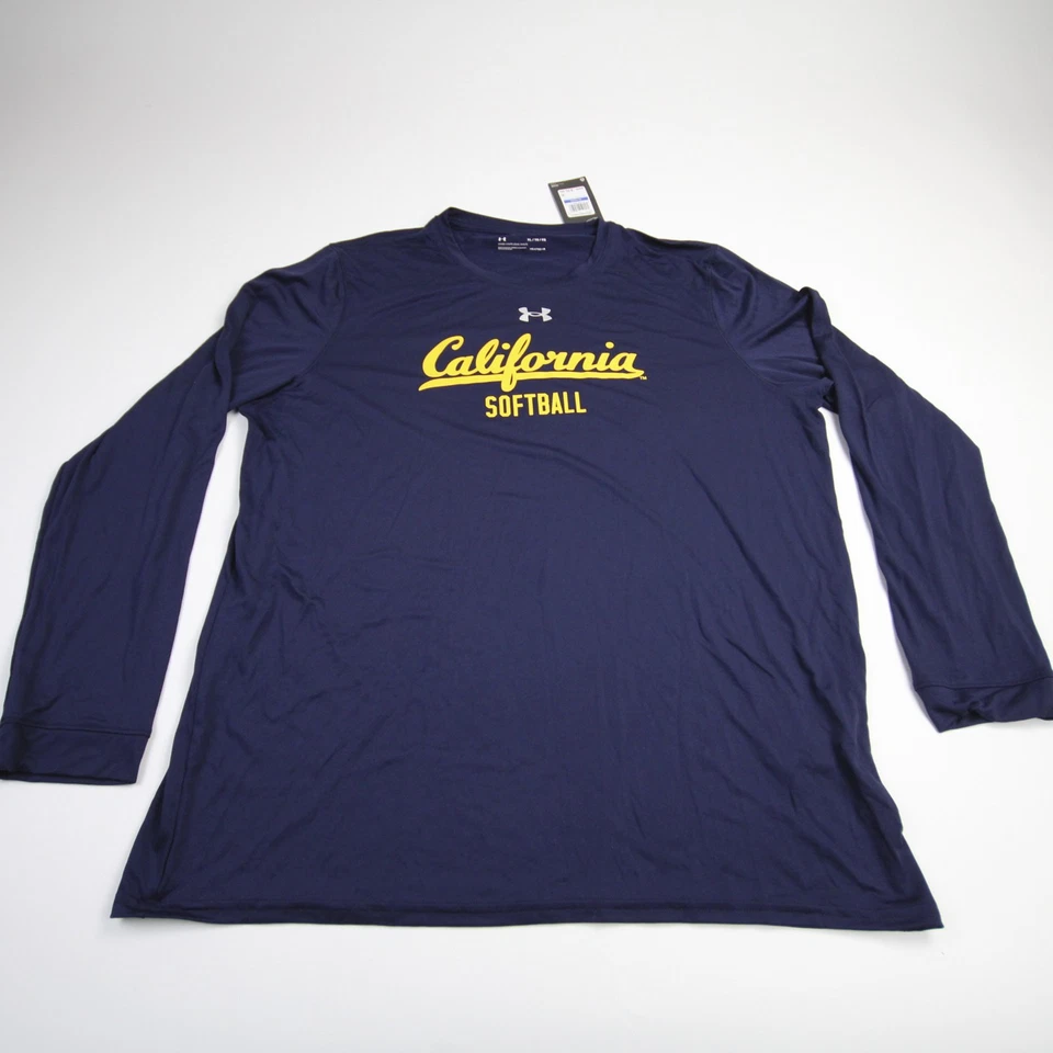 California Golden Bears Under Armour HeatGear Camisa Manga Larga Para Hombre Azul Marino Nueva Foto 1 de 1