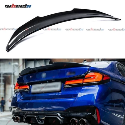 FOR 17-23 BMW G30 530I 540I M550I F90 M5 PSM CARBON FIBER HIGHKICK TRUNK SPOILER Foto 1 de 4