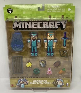 MINECRAFT Hardcore Survival Pack Mini Figures: Series 4 Mojang 2017 - Picture 1 of 11