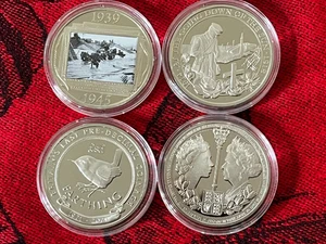 Half Crown Proof Coin 2018 2019 2021 2022 x4 50p £1 coin hunt UK COINS etc... - Picture 1 of 2
