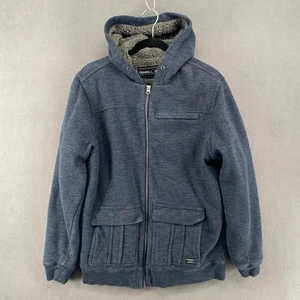 Sudadera con Capucha Forrada Oneill Sherpa Para Hombres L Azul Cremallera Completa Bolsillos Cálida Exterior - Imagen 1 de 15