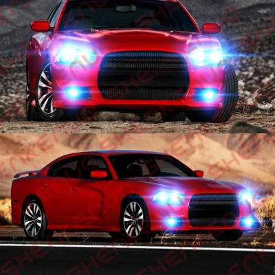 For Dodge Charger 2006 2007 - 2009 - 6x 8000K LED Headlights Hi/Lo + Fog Lights - Image 1 of 4