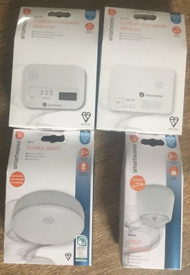 Smartwares Kohlenmonoxid-, Rauch- und Hitzemelder alle mit 10 Jahren Lebensdauer