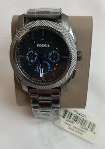 Fossil Machine Chronograph Smoke Edelstahl Uhr FS4931 - Bild 1 von 8
