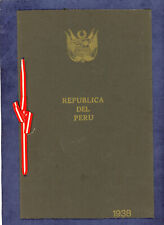 Pérou 1938 Conférence panaméricaine, livret de présentation de Lima - Peu commun