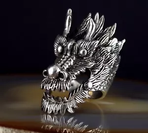 Ring Silber 925 Drache 3D massiv 20,0 mm - prächtig & außergewöhnlich - Bild 1 von 9