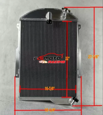 Radiador de aluminio de 3 filas para Chevy Ja Master 85 1939 sedán de lujo 6cyl 39 Foto 1 de 4
