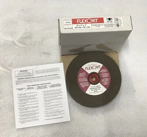 Flex-O-Vit 6" x 1" x 1" Aluminum Oxide Grinding Wheel - Grit A80 Fine - NEW - Picture 1 of 4