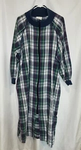 Go Softly Plaid Night Dress Women's Size Large - D46 - Picture 1 of 4