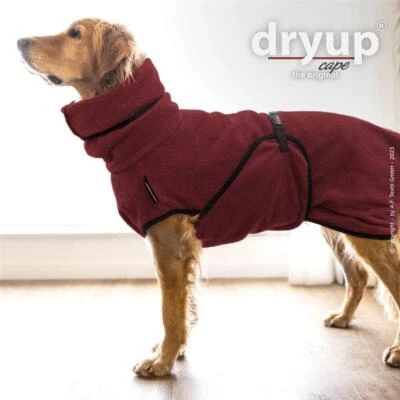 ACTIONFACTORY Dryup Cape bordeaux Hundebademantel Bademantel Hund