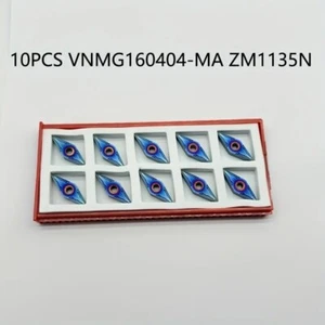 10 pezzi VNMG331 VNMG160404-MA inserti in carburo inserto di rivestimento nano-blu è adatto - Foto 1 di 5