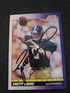 1991 Score Brett Favre Rookie Auto - Picture 1 of 3