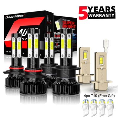 Para Jaguar S-Type 2001-2005 - 6000K 6x Faro LED Alto Bajo + Bombillas Antiniebla Foto 1 de 4