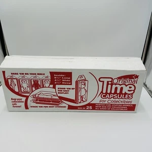 Original Time Capsules For Collectibles 25 Storage Plastic Boxes Beanie Babies - Picture 1 of 5