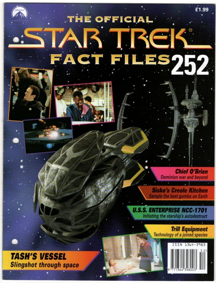 Star Trek Fact Files #252. Tash's Vessel. VG/FN. GE Fabbri Ltd 2001.  - Image 1 of 1