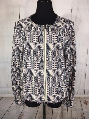 Chaqueta Hei Hei Anthropologie Faifo Texturizada Jacquard Tejido Tapiz EE. UU. Talla 12 Foto 1 de 4