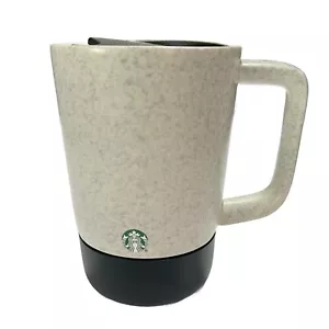 Starbucks Keramik Kaffee Tee Becher gesprenkelt grau Griff mit rutschfestem Boden 14oz - Bild 1 von 8