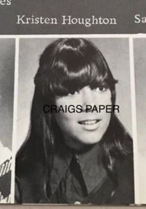 Kris Jenner Kardashian 1970 Yearbook Marston Jr High Clairemont San Diego CA Vtg - Picture 1 of 7