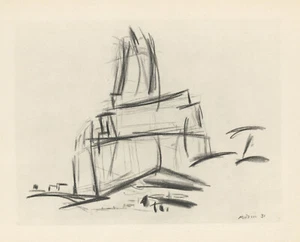 John Marin "Telephone Building NYC" - Picture 1 of 1