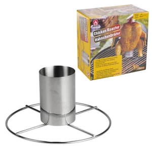 Chicken Roaster BBQ Grill Geflügel Can Barbecue Händel Beer Hähnchen Halter NEU - Bild 1 von 2