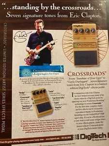 Eric Clapton, Digitech, Full Page Vintage Print Ad - Picture 1 of 1