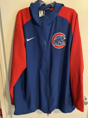 Nike Baseball Chicago Cubs Men's Light Jacket Full Zip Therma-Fit - XXL Cover