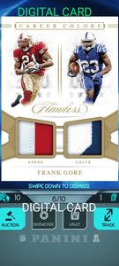 *DIGITAL CARD* 2020 Nfl Panini Blitz Flawless Frank Gore dual patch /10