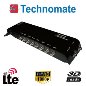 Technomate TM-8 AMP B 8-Way IR Pass 4G LTE Distribution Amplifier TV SKY DAB - Picture 1 of 1