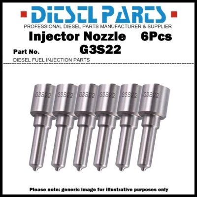 6Pcs Fuel Injector Nozzle G3S22 for Caterpillar C7.1 C6.6 / 295050-0401 370-7282 - Image 1 of 4
