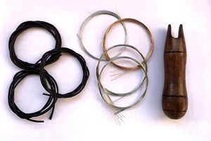 Sarangi Combo Accessory Set Including Gut string set, metal string set, wrench - Picture 1 of 3