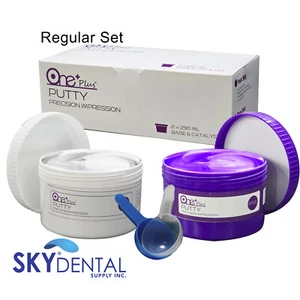 Dental Putty Regular Set PVS VPS Impression Material 2 x 300 ml - Foto 1 di 1