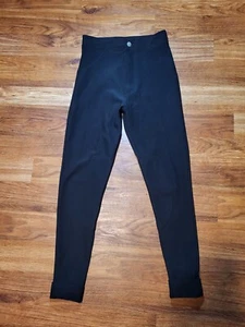 Vtge Black Betty Blue Brand Skinny Ribbed Cuffed Pants Size M - Picture 1 of 5